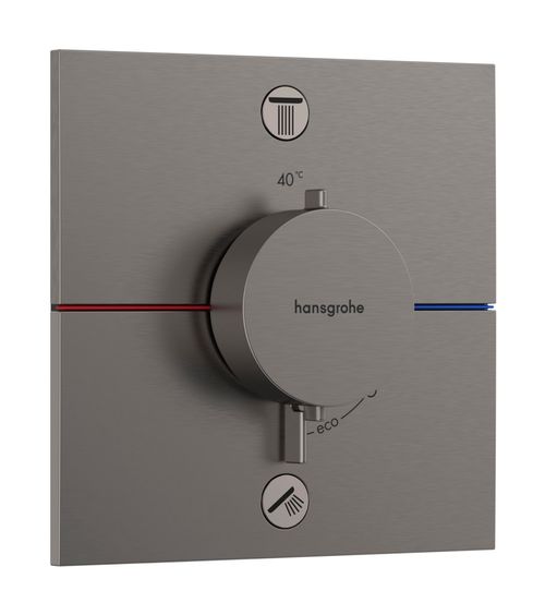 Hansgrohe-HG-ShowerSelect-Comfort-E-Thermostat-Unterputz-fuer-2-Verbraucher-Brushed-Black-Chrome-15572340 gallery number 1